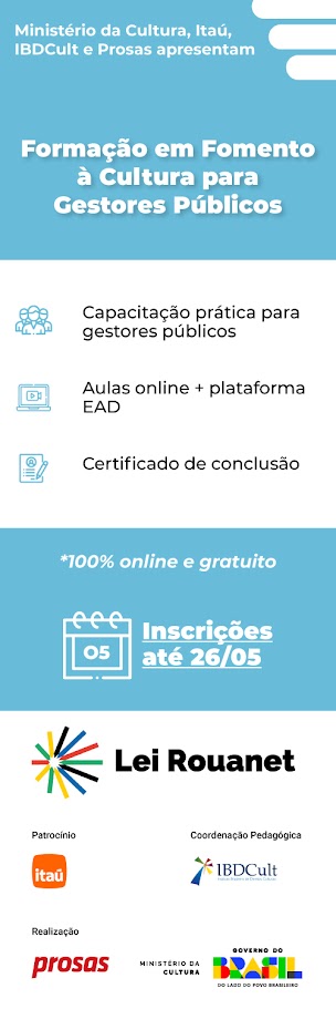 Formação em Fomento à Cultura para Gestores Públicos | Prosas